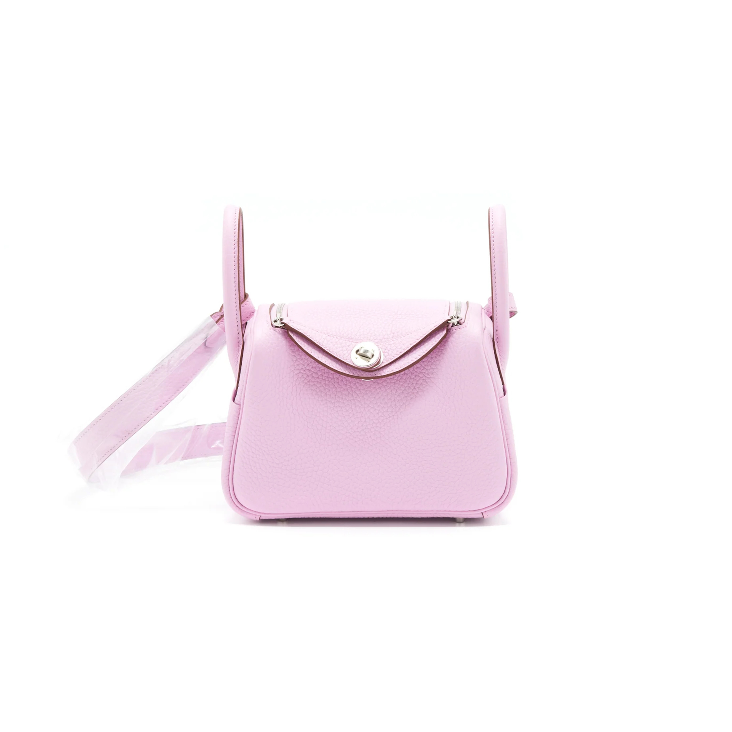 HERMES LINDY MINI 19 BAG CLEMENCE PALLADIUM HARDWARE (19*12*9.5cm)